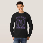 Durf geweldig te zijn trein gek t-shirt (Voorkant volledig)
