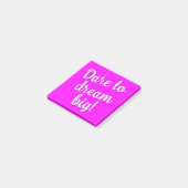 Durf Groot Te Dromen Inspirerend Post-it® Notes (Schuin)