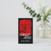 Durf Grunge Make-up Artiest Visitekaartje (Staand voorkant)
