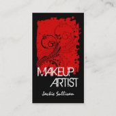 Durf Grunge Make-up Artiest Visitekaartje (Voorkant)