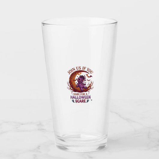 Durf Halloween Angst Paarse Voodoo Pop Crescent M Glas (Voorkant)