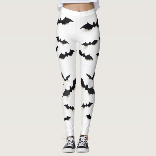 Durf Halloween Bats Draag te krijgen Leggings (Voorkant)
