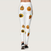 Durf Halloween Pompoen te dragen Leggings (Achterkant)