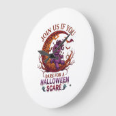 Durf Halloween Schrik Paarse Voodoo Pop Crescent M Grote Klok (Hoek)