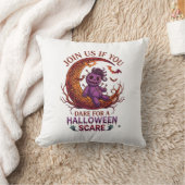 Durf Halloween Schrik Paarse Voodoo Pop Crescent M Kussen (Deken)