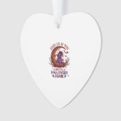 Durf Halloween Schrik Paarse Voodoo Pop Crescent M Ornament (voorkant)