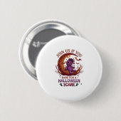 Durf Halloween Schrik Paarse Voodoo Pop Crescent M Ronde Button 5,7 Cm (Voorkant /achterkant)
