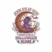 Durf Halloween Schrik Paarse Voodoo Pop Crescent M Sticker (Voorkant)