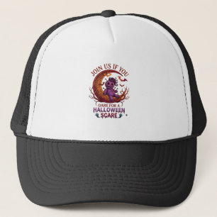 Durf Halloween Schrik Paarse Voodoo Pop Crescent M Trucker Pet