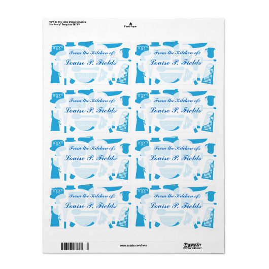 Durf je? keukengerei etiket (Full Sheet)