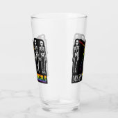 Durf jezelf te zijn Halloween Dabbing Skelet Pop Glas (Rechts)