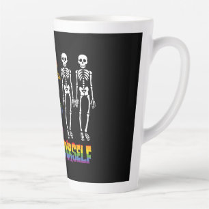 Durf jezelf te zijn Halloween Dabbing Skelet Pop Latte Mok