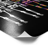 Durf jezelf te zijn Skeleton Schattige LGBT Pride  Foto Afdruk (Hoek)