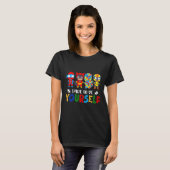 Durf Jijzelf Te Zijn Autisme Bewustzijn Superhelde T-shirt (Voorkant volledig)