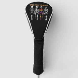 Durf Jijzelf Te Zijn Skelet Schattig LGBT Trots Ge Golfheadcover