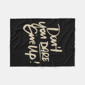 Durf niet af te zien van zelfmoordpreventie fleece deken (Voorkant (Horizontaal))