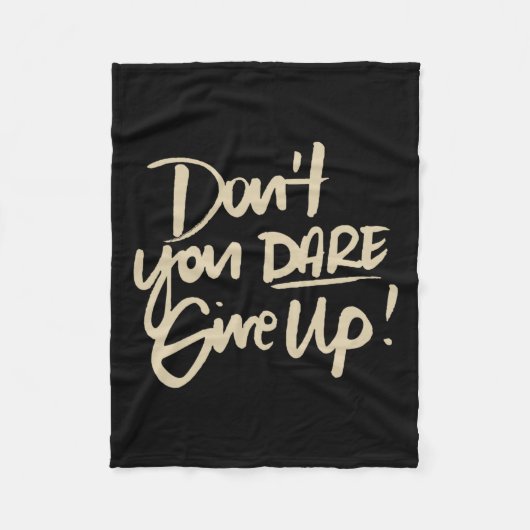 Durf niet af te zien van zelfmoordpreventie fleece deken (Voorkant)