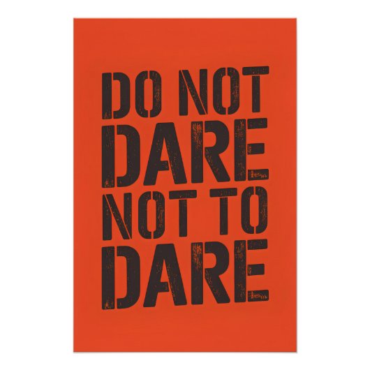 Durf niet te durven perfect poster (Voorkant)