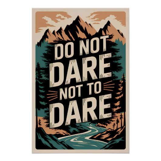 Durf niet te durven perfect poster (Voorkant)