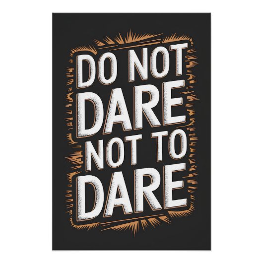 Durf niet te durven perfect poster (Voorkant)