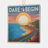 Durf om te Beginnen Keramisch Ornament (Links)