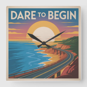 Durf om te Beginnen Vierkante Klok