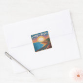 Durf om te Beginnen Vierkante Sticker (Envelop)