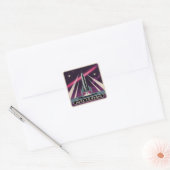 Durf om te Beginnen Vierkante Sticker (Envelop)