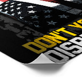 Durf onze vlag niet te onteren poster (Hoek)