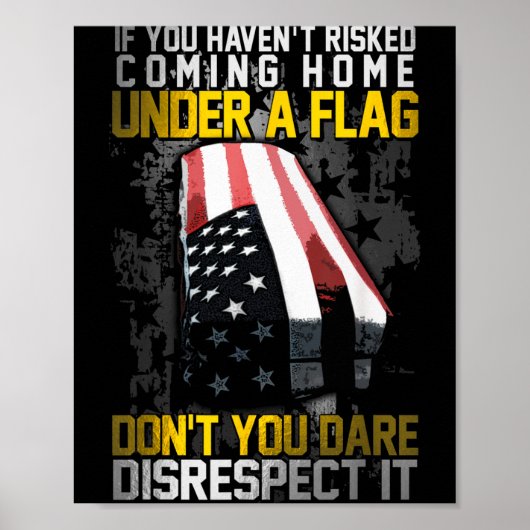 Durf onze vlag niet te onteren poster (Voorkant)