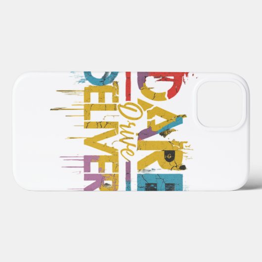 Durf, rij, lever Case-Mate iPhone case (Achterkant (horizontaal))