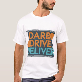 Durf, Rijd, Lever Mannen T-shirt