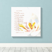 "Durf rijk te zijn" Orchidee Canvas Afdruk (Insitu (Houten vloer))