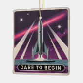 Durf te Beginnen Keramisch Ornament (Links)