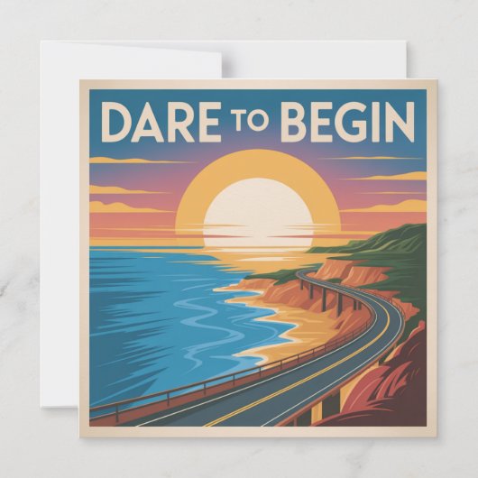 Durf te Beginnen Magnetische Uitnodiging (Voorkant)