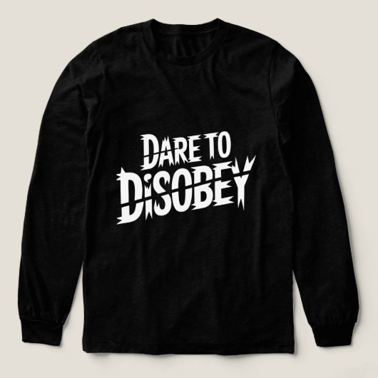 Durf te disobeyeren Punk Tri-Blend Shirt (Voorkant)