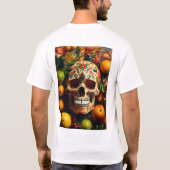"Durf te Draag" Schedel op de Fruits T-Shirts (Achterkant)