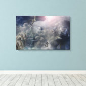 Durf te dromen gewikkeld canvas afdruk (Insitu (Houten vloer))