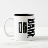 Durf te dromen tweekleurige koffiemok (Links)