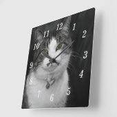 Durf te kijken in mijn groene ogen wandklok (Hoek)