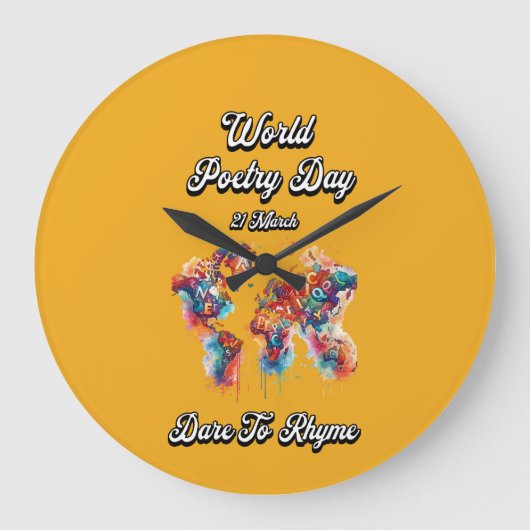 Durf te rijmen. Wereldgedichtendag. Grote Klok (Voorkant)