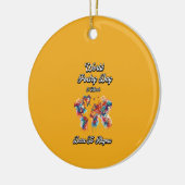 Durf te rijmen. Wereldgedichtendag. Keramisch Ornament (Links)