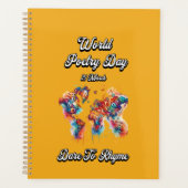 Durf te rijmen. Wereldgedichtendag. Planner (Voorkant)