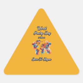 Durf te rijmen. Wereldgedichtendag. Sticker