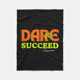 Durf te slagen - Motivatie citaatinspiratie Fleece Deken