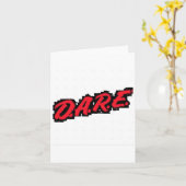 Durf te Stickers Kaart (Gele Bloem)