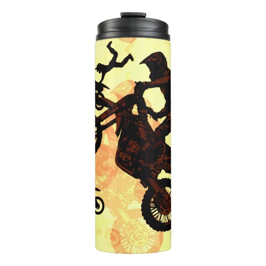 Durf te Vliegen - Motocross Stunts Thermosbeker (Voorkant)
