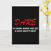Durf water te drinken en een goede nacht slaap te  kaart (Gele Bloem)