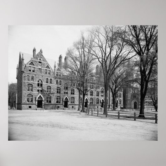Durfee Hall en Chapel (Universiteit van Yale) Poster (Voorkant)