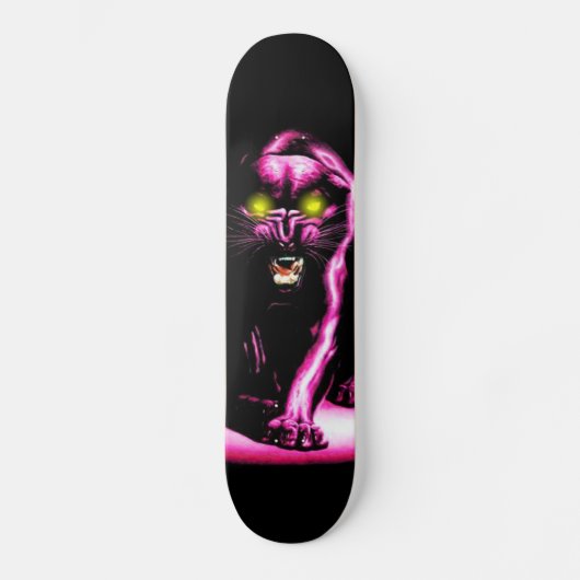 durfroze pantherplaat persoonlijk skateboard (Voorkant)